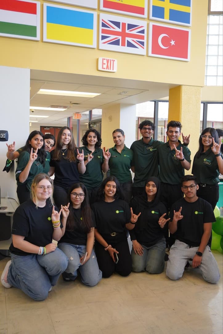 Engineering Council team members posing together in matching shirts